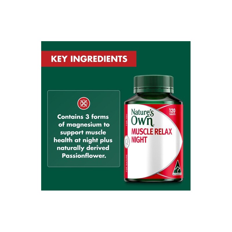 Nature's Own Nature’s Own Active Magnesium Recovery Muscle Night Tablets
