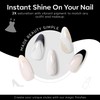 Modelones Color Gel Nail Set 6 Colors Black Milky White