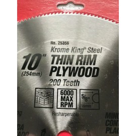 Vermont American 200 T Steel Table / Miter Thin Rim  Circular Saw Blade, 10-Inch