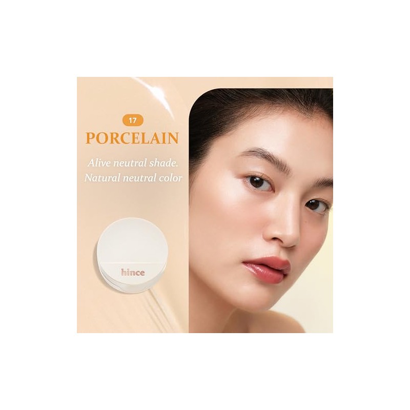 hince Second Skin Glow Cushion-12g | Skin Foundation dewy, glow,