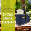 meori Reusable Drink Carrier 2 Cup, Take Out Cup Carrier,