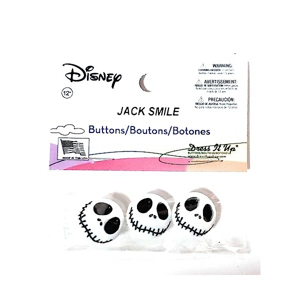 Disney's Nightmare Before Christmas Jack Skellington Buttons by Dress It