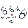 9PCS Lure Fishing Rod Guide Ring Set Stainless Steel Ceramic