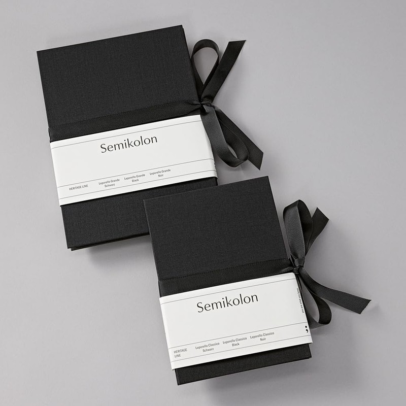 Semikolon Leporello Classico Photoalbum, Black b6