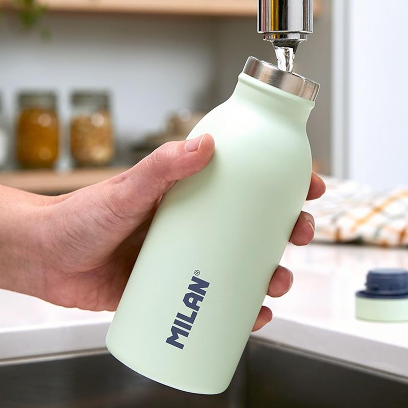 MILAN® 12oz Stainless Steel Vacuum Flask Green Series 1918
