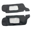 Pyladea 2PCS Leather Sun Visor Cover Black Replacement for 1994-2004