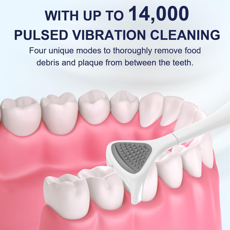 Electric Flosser with 4 Speeds + 60 Replacement Heads