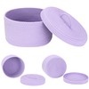 Sea Team Round Cotton Rope Storage Basket with Lid, Lidded