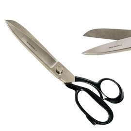 10" Heavy Duty Tailor Fabric Scissors, Dressmaker Sewing Classic German Stainless Steel Sharp Shears, Bent (1 Piece)