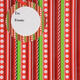 Giant Gift Wrap Bag for Christmas for Easy Wrapping 36 x 44 inches with Matching tag and Ribbon