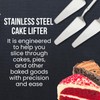 US Office Elements - Levantador de pasteles de acero inoxidable