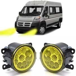 qobsos 3.5 Inch Fog Light Bulb For Ram Promaster 1500 2500 3500 2014-2021 Front Bumper Fog Light Driving Lamps,3500k,Pack of 2