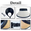 White Fang CA554 Women's Visor, Sun Visor, Plain, Hat, Foldable,