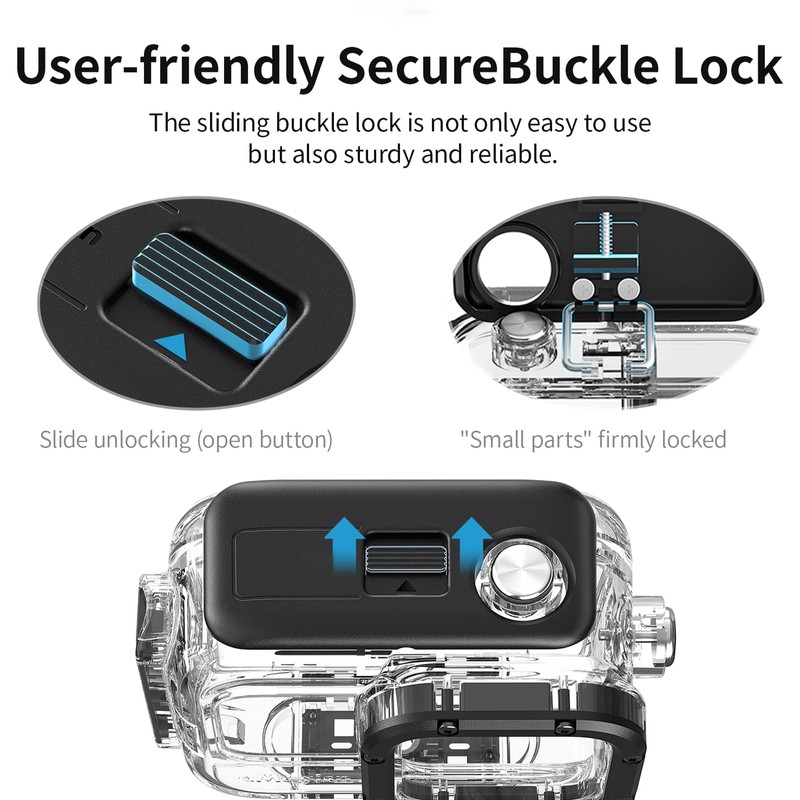 Buziba Waterproof Case Underwater Dive Case Protective Shell for Insta360