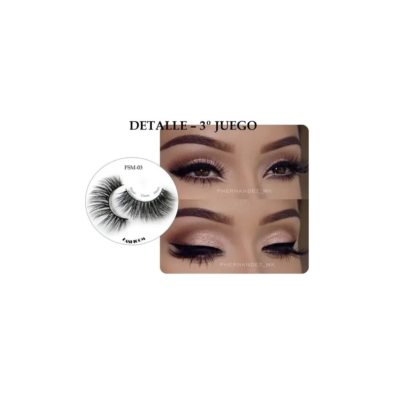 Pestañas Magnéticas Maquillajes Reutilizable Super Suave 8x1