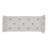 VHC Brands Embroidered Bee, Farmhouse Table Runner, Ruffled, Rectangle, Yellow
