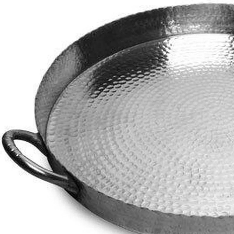 Homeroots Hammered Round Scallop Serving Tray