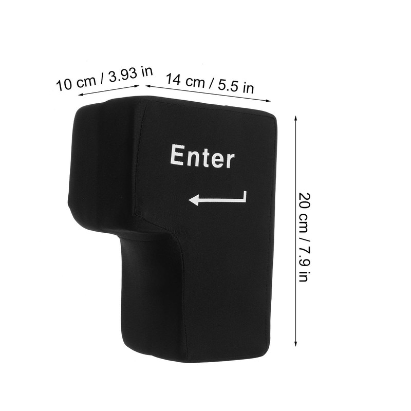 Levemolo Big Enter Key Pillow with USB Function Stress Relief