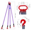 Kivomot Industrial-Grade 5 ft (1.5m) Polyester Lifting Sling – 8,800