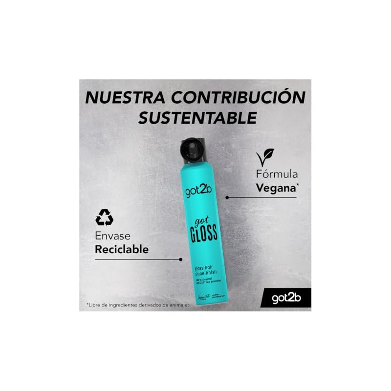 Got2b Prebase de Brillo para el Cabello Got Gloss, Protector