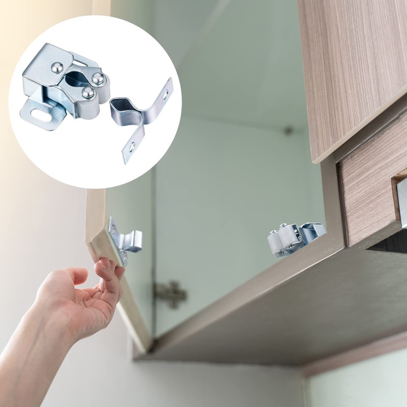 Bonuci Cabinet Door Latch and Catch Hardware Roller Catch Double