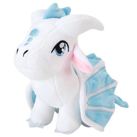 TOLLION Cuddly Plush Wings Dragon Plush Toy Soft Dragon Stuffed Animals Pterosaur Plush Flying Dragon Pillow Plushies Gifts for Fans Adults Kids Boys Girls Toys,9.8 Inches (White)