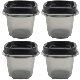 Utensilux Bundle Rubber Maid Silvershield Food Storage Containers Half Cup Food Storage Containers 9 Peice Set, Grey Easy Find Lids, 4 Containers, 4 Lids Chalk Pen And Chalk Labels