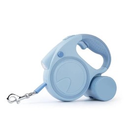 Retractable Dog Fancy Leash with Flashlight and Dispenser, Dog Retractable Leash is Perfect for Safe and Comfortable Walking with Your Pet - Suitable for Dogs - Blue