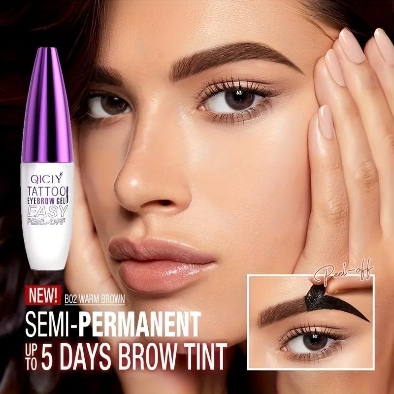 Tattoo Eyebrow Gel Waterproof Semi-Permanent Long-Lasting Sweatproof Film Forming Easy-Off