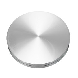 MECCANIXITY 5.9inch Rotating Swivel Stand with Steel Ball Bearings Annular Lazy Susan Base Turntable for Kitchen Corner Cabinets, Annular 0.75inch Silver