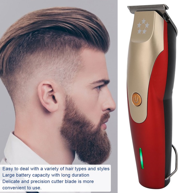 Rechargeable Hair Clipper Hair Lettering Trimmer Cutting Machine Hairdressing Tool