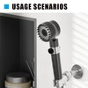 Handheld high-pressure shower head, with hose combination set, filter and