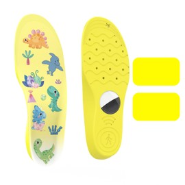 Insoles for Airtag Hidden Holder, Tracker Devise Case for Kids, Adults and Elderly, Comfortable Inserts for Shoes (Yellow, 10-10.63IN M's 7.5/W's 9.5-M's 9/W's 11)