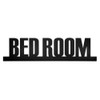 Two-face Bedroom Sign Door Letter Sign Plate BEDROOM Room Plate