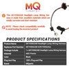 MQparts 2PCS 68193062AB Headlight Lamp Wiring Harness Compatible with Dodge