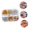 Healeved Nail Art Foil Glitter Sequins Nail Decor Stickers for
