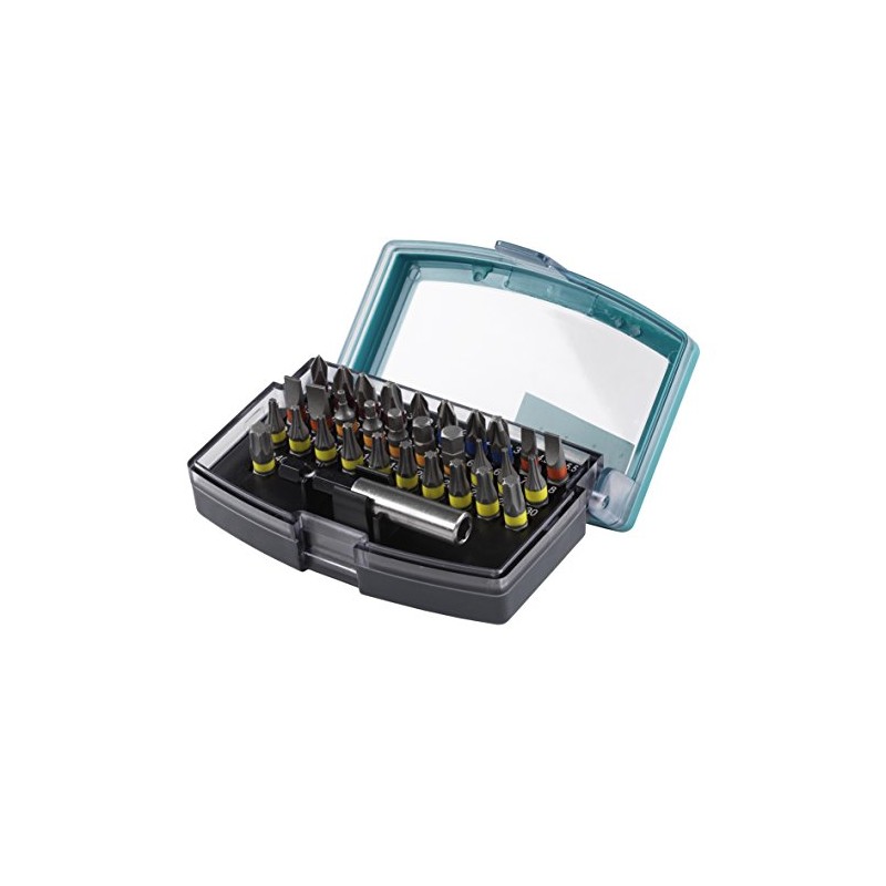 wolfcraft Bit Box, Flat-Slotted/Crosshead (PH/PZ) / TORX® (T) / Hexagonal,