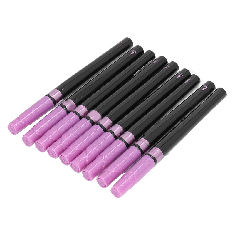 10 Pcs Paint Markers Purple Metal Texture Waterproof Glass Marker