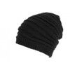 Long Hat Black Rasta Wool Fleece Lining Fashion Wack Size: