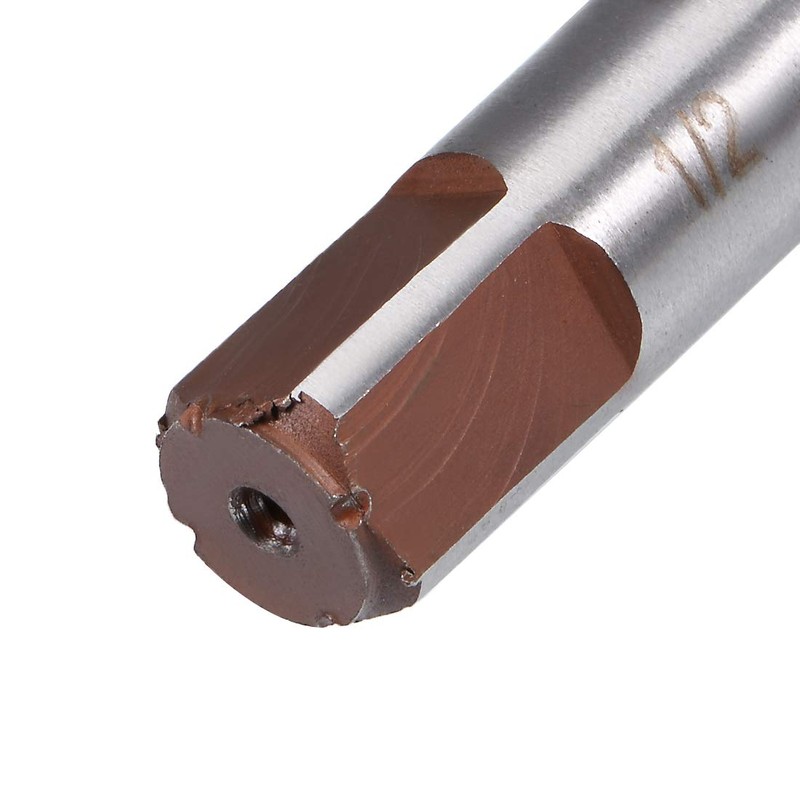 uxcell Hand Reamer 1/2" High Speed Steel H7 6 Straight