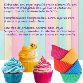 500 Capacillos Blanco 73 Premium Cupcakes Reposteria Varios                                                                                           