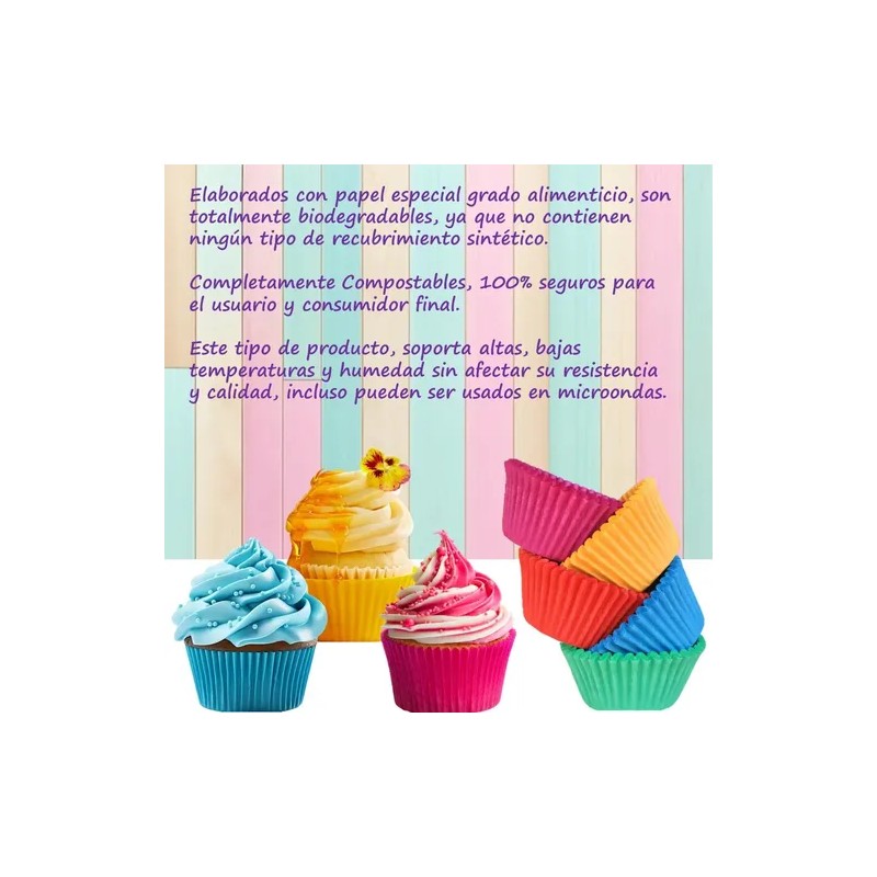 500 Capacillos Blanco 73 Premium Cupcakes Reposteria Varios