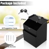 KYODOLED Suggestion Box with Lock and Slot, Metal Wall Mounted