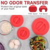 4 Pack Silicone Replacement Lids, Respectively Fits Pyrex 1-Cup, 2-Cup,