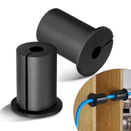 SZSAUTO Cable Split Bushing Wall Grommet for Starlink Dishy/Ethernet Cat 6 7 8 PC Cables - for 1 inch Wall Hole Wire Routing Kit - Feed-Through Cable Bushings for Starlink Mounting - 2Pack