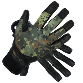 TacFirst Camouflage Gloves H003 Finder Lightweight Tactical Military Tactical Gloves Summer Fishing (Flecktarn, XS)