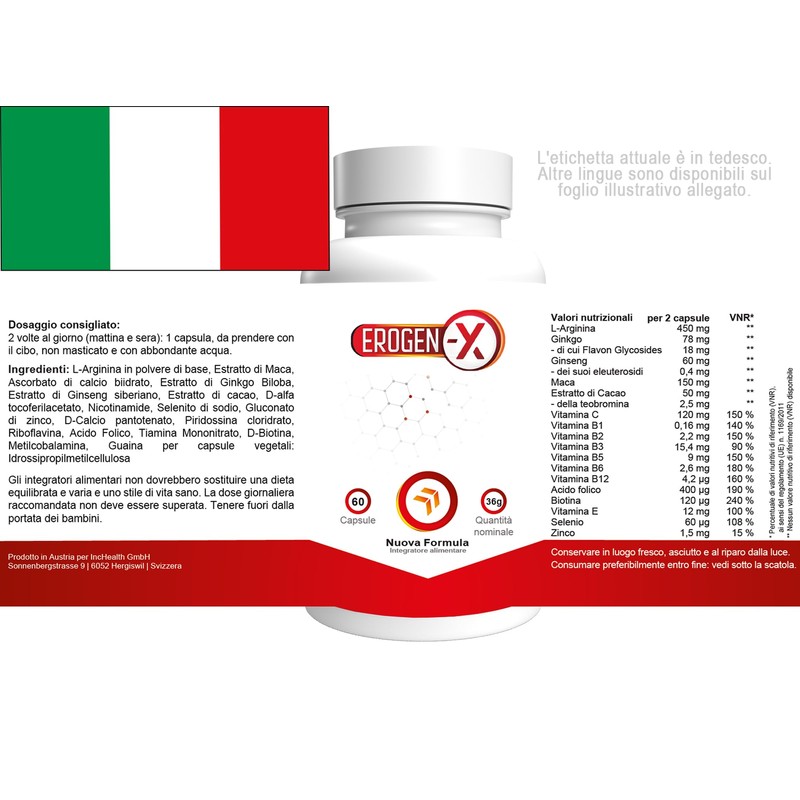 Erogen X - 120 Capsules (2 x 60 Capsules) -