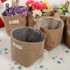 Cotton Linen Storage Bag, Clothes Bag Hanging Cotton Linen Basket