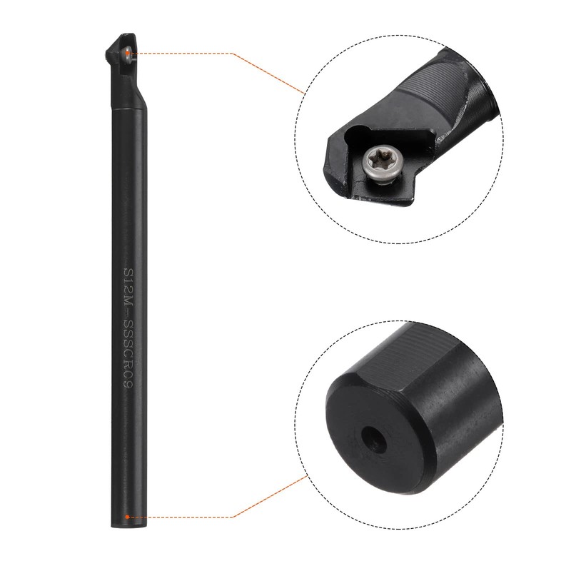 sourcing map 1/2 Inch Shank Lathe Turning Bar Turning Tool