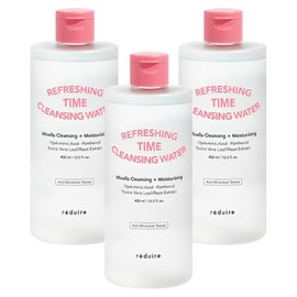 Reduce Refreshing Time Cleansing Water, 400ml, 3 pieces / 리듀어 리프레싱 타임 클렌징 워터, 400ml, 3개